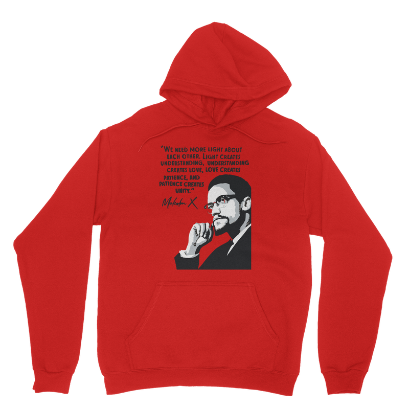 malcolm-x-graphic-quote hoodie