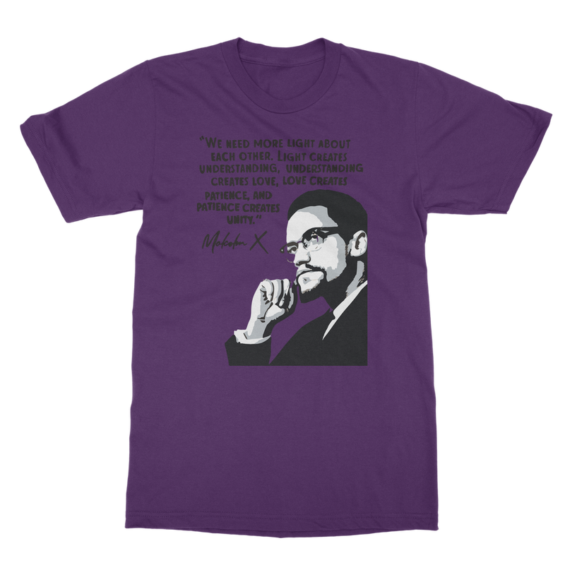 malcolm-x-graphic-quote t-shirt