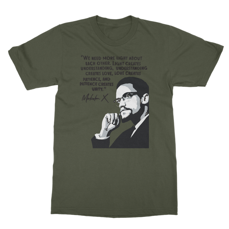 malcolm-x-graphic-quote t-shirt