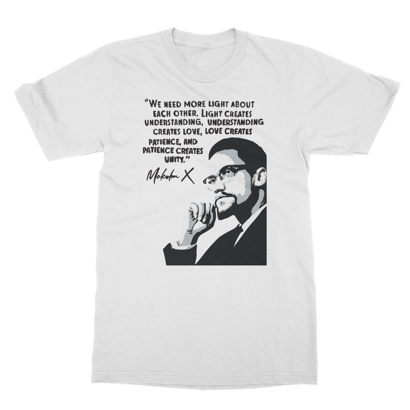 malcolm-x-graphic-quote t-shirt