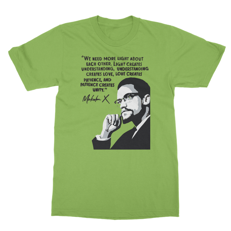 malcolm-x-graphic-quote t-shirt