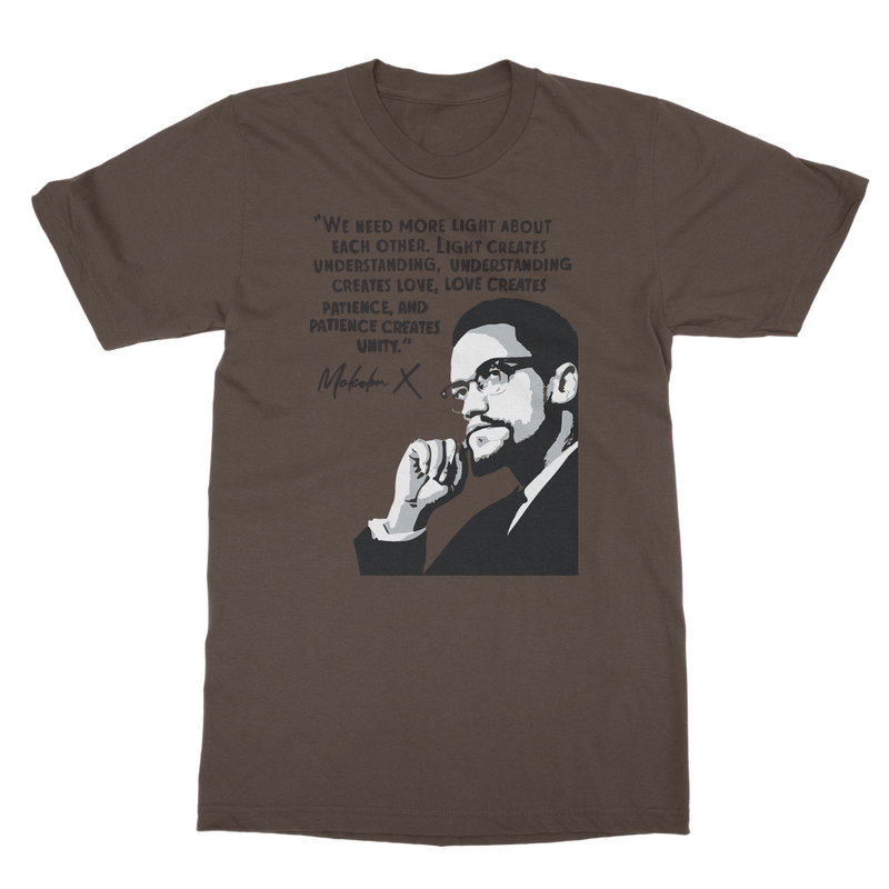 malcolm-x-graphic-quote t-shirt