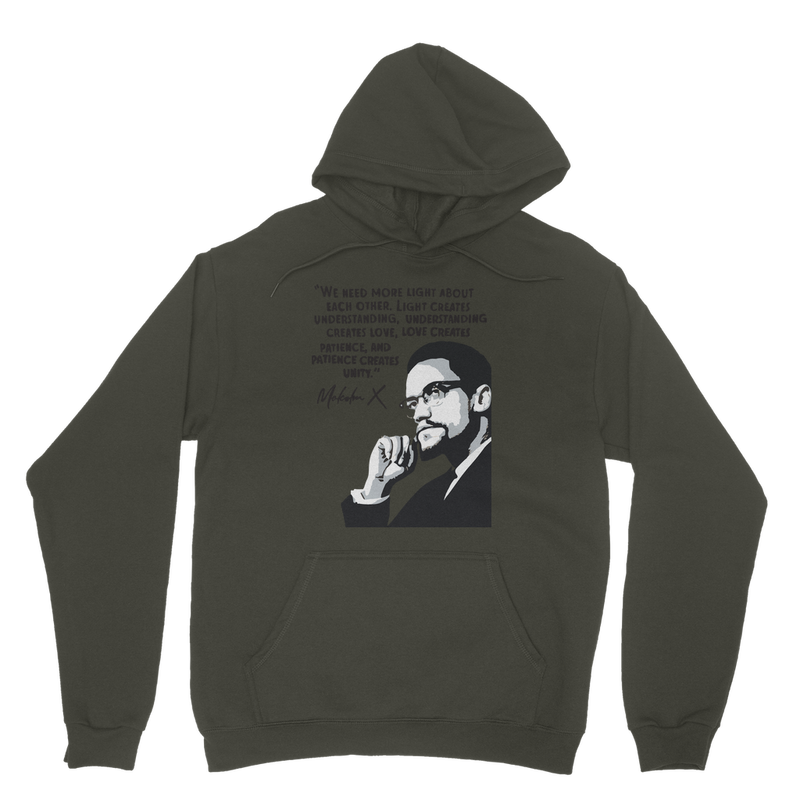 malcolm-x-graphic-quote hoodie