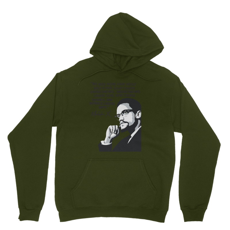 malcolm-x-graphic-quote hoodie